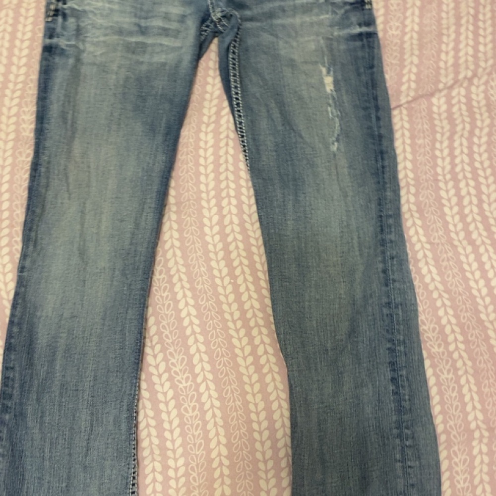 Sabina Blue Straight Leg Jeans